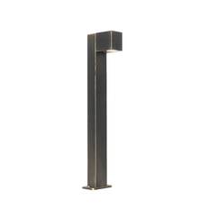 Industriel stående udendørslampe antik guld 65 cm IP44 - Baleno