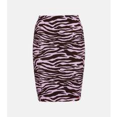 The Attico Ruched printed lycra miniskirt - multicoloured - M