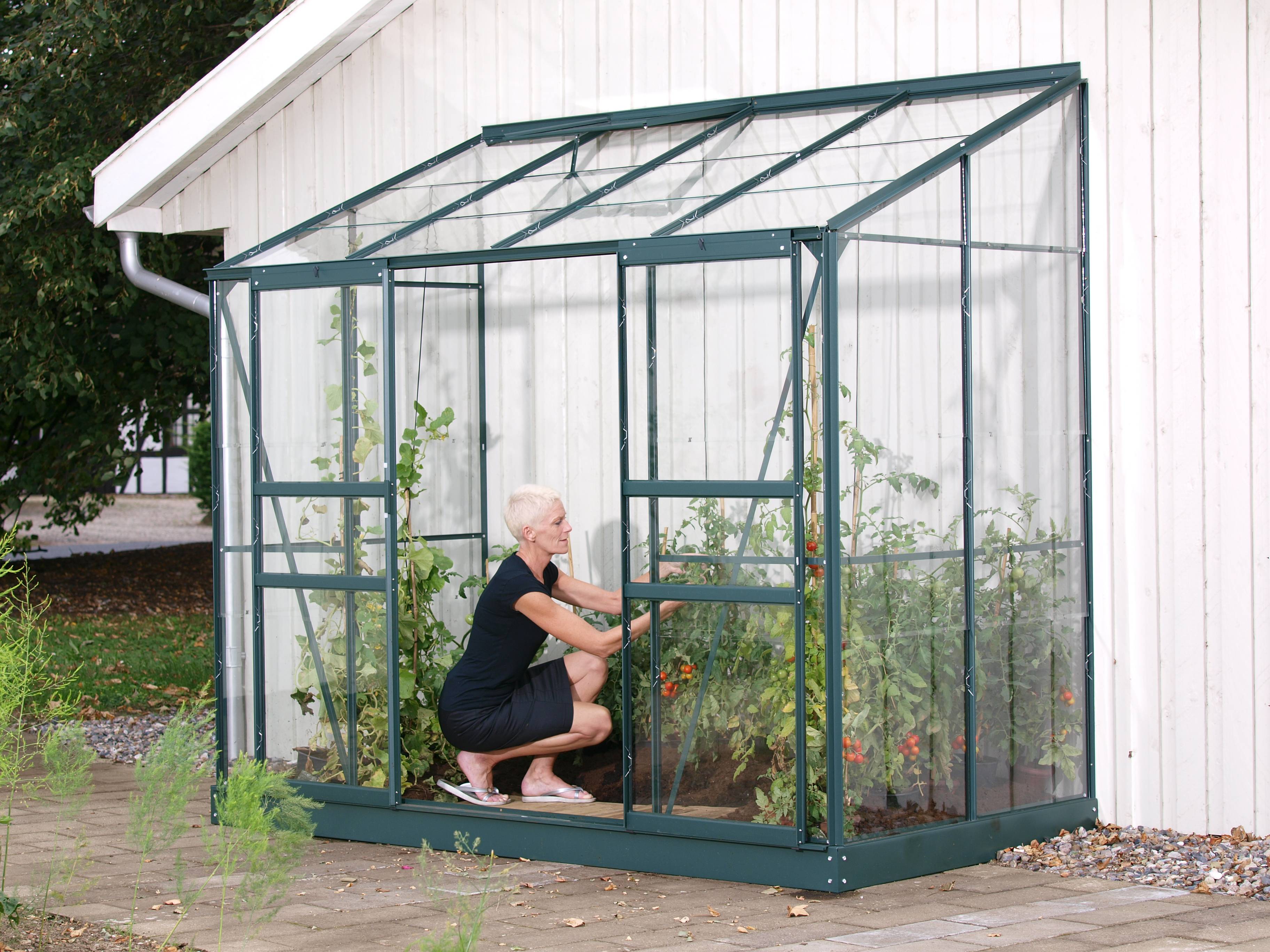 Ida Vitavia Väggväxthus 0,9 - 7,8 m² 3,3 m² Svart 3 mm Glas