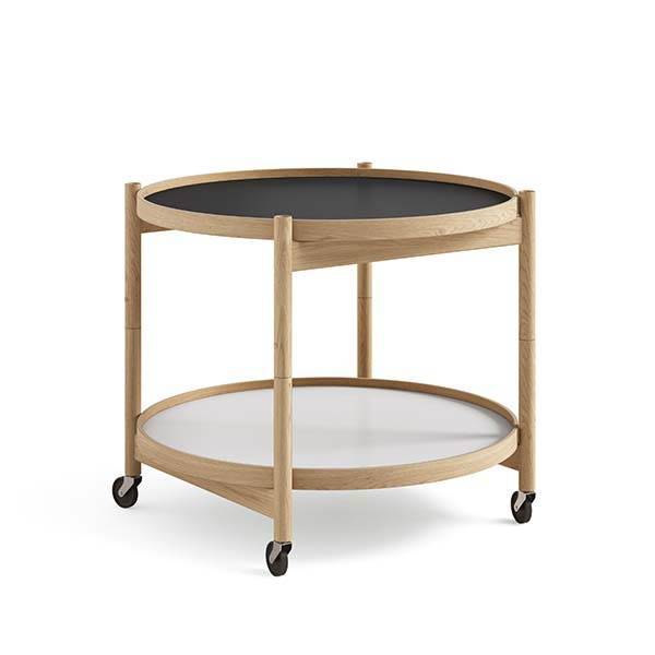 Brdr. Krüger Bølling bakkebord 60 cm. - eg olie, bakke 1: Base / bakke 2: Earth