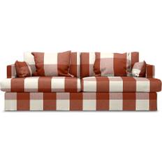 Överdrag till MIO Harper 3-sists soffa, Terracotta, Linne - Bemz