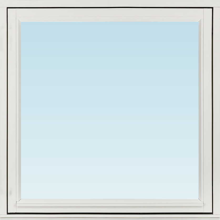 Svenska Fönster SF sidohängt fönster 980x980mm höger 1-luft, insida trä utsida trä, 3-glas  (10x10)