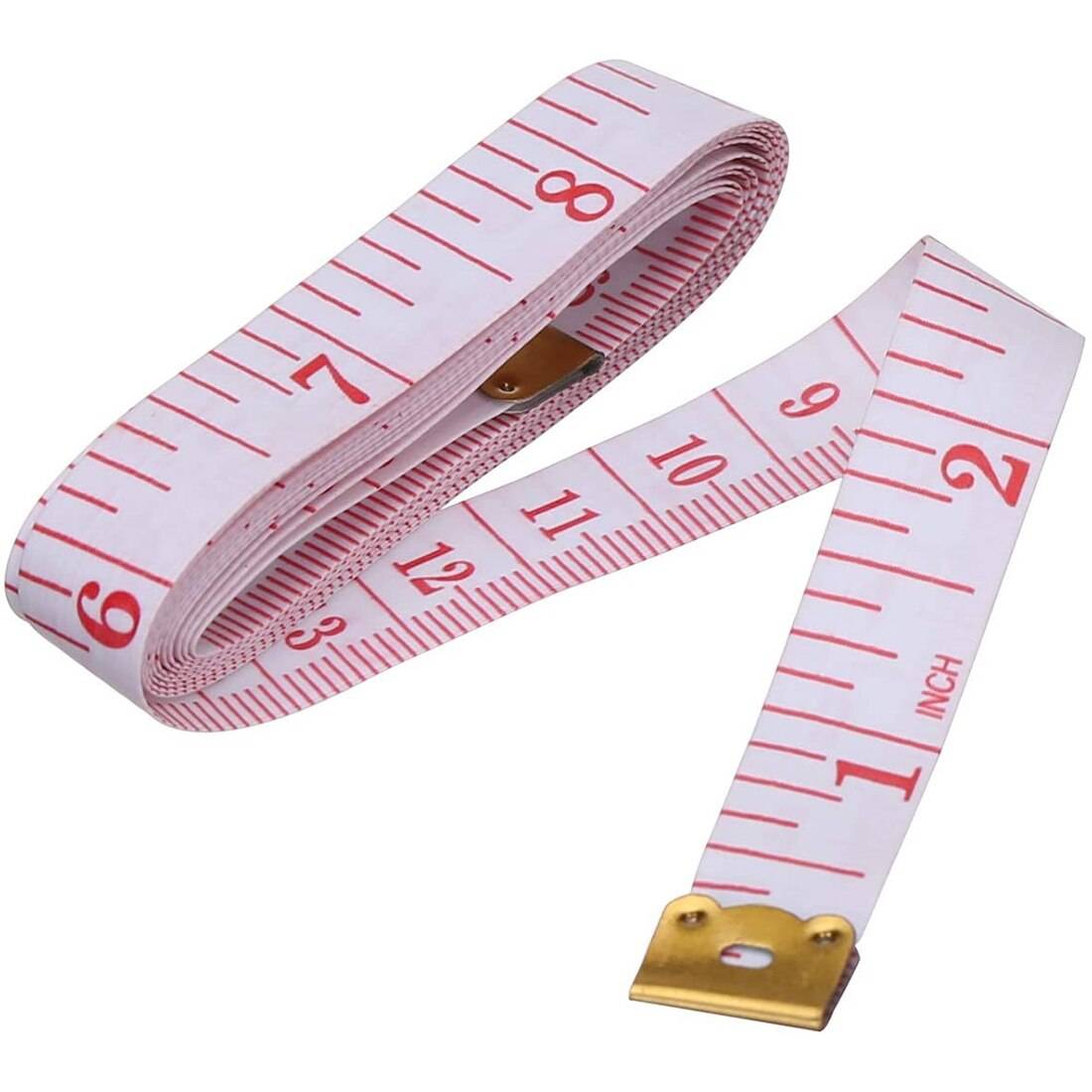 150cm/60 måttband bärbar infällbar linjal barn höjd linjal symaskin klistermärke rullband kropp slumpmässig färg