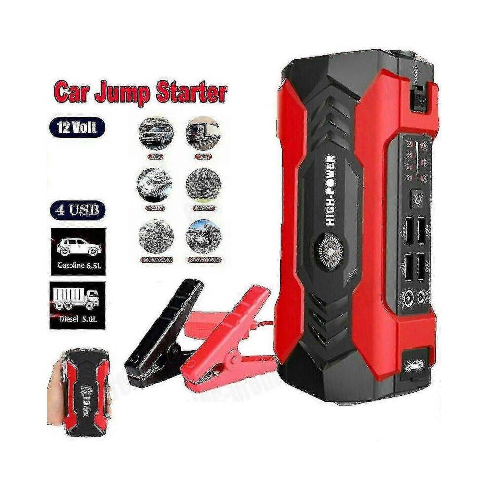 (Only Clamp No Battey) Car Jump Starter 28000mAh Power Bank Charger 12V Car Van Battery Pack Booster For Car