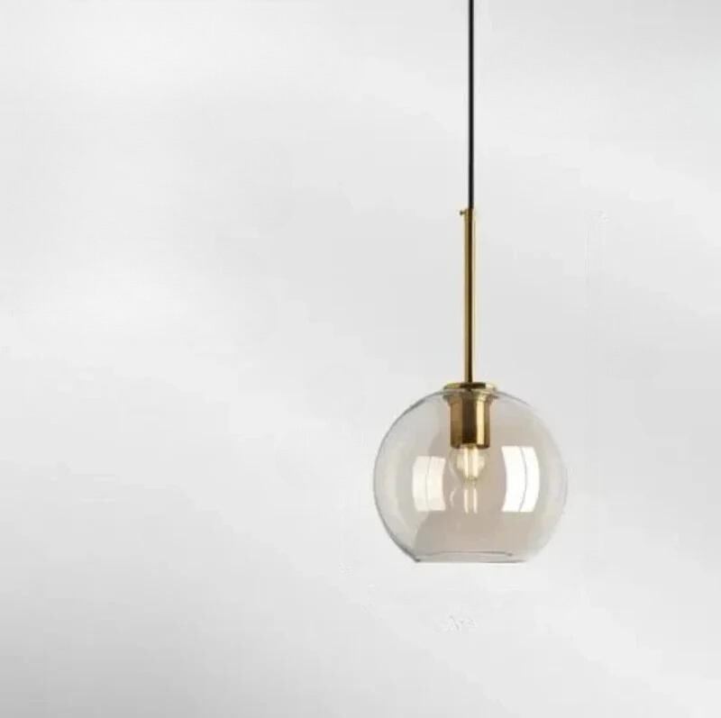 NordicGlow – Elegant Skandinavisk Glas Taklampa - 1 - 15CM / Varm vit