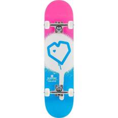 Blueprint Spray Heart Komplet Skateboard, 7.75" - Blå/Pink