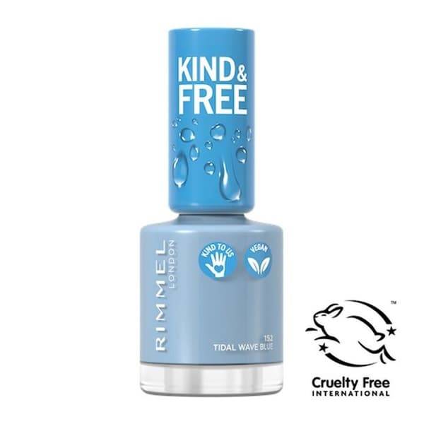 Nagellack - Rimmel - 152 Tidal Wave Blue - Vegan - 8ml - Djärf färg