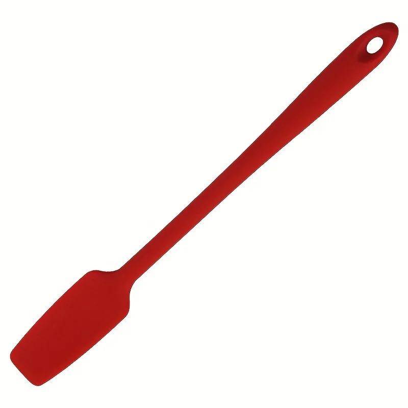Silikonskrapa med långt handtag för köket, burkskrapa, non-stick gummiskrapa, för smoothies, mixers, matlagning, bakning