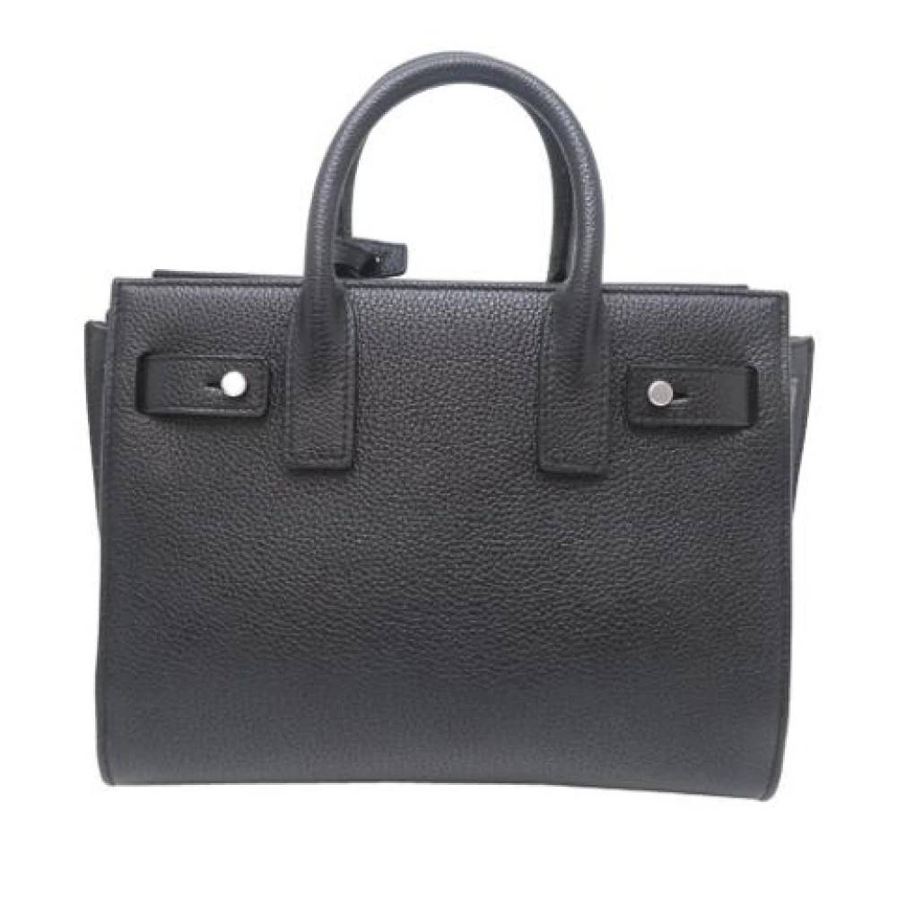 Saint Laurent Vintage Pre-owned Vintage Håndtaske - Vintage - Dame - Sort - ONE SIZE - Læder