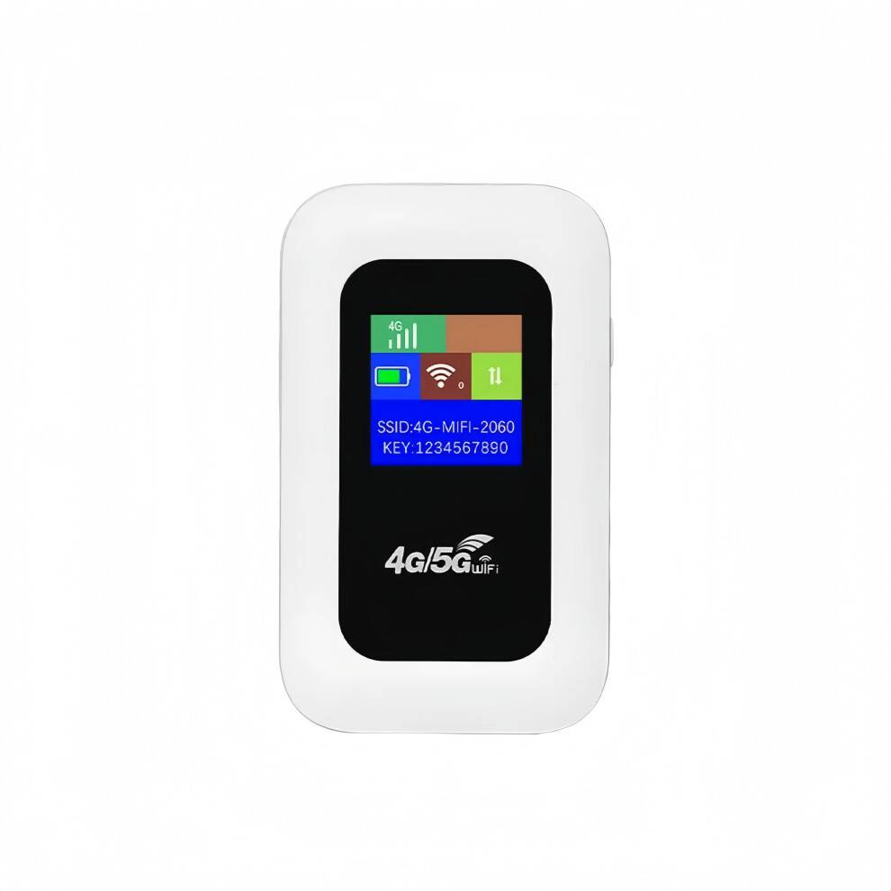 4G ulåst LTE 150M MiFi Hotspot med LCD og SIM-kortplads - Bærbar WiFi-router til rejser