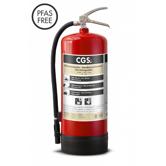 CGS Skumsläckare PFAS fri - 9L, SKUMSLÄCKARE, PFAS-FRI