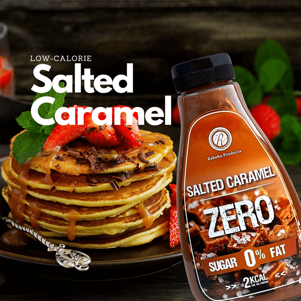 Rabeko Zero Salted Caramel Syrup - 350ml..