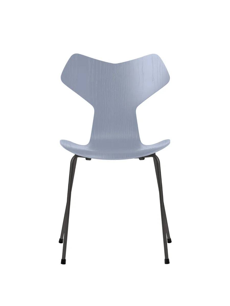 3130 Grand Prix stol i farvet ask af Arne Jacobsen Lavender Blue / Warm Graphite - Jacobsen Plus