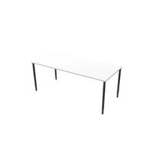 Bord Lanab Fristående Vitlaminat-Svart 180x80cm