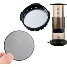 4 st aeropress kaffebryggare filter rostfritt stål skiva metall ultra filter för aeropress kaffebryggare kök kaffe tillbehör