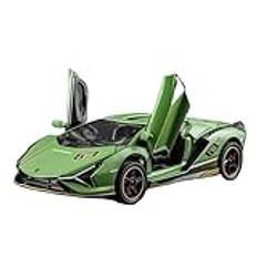 Miniatyr replika bil 1:32 For Lamborghini LP770 Supercar Metal Diecast Bilmodell Simulering Miniatyr Fordon Samlarföremål(Green)