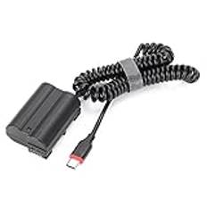 dissot EN-EL15 Dummy Battery DC Power AC Adapter för D7000 D7100 D7200 D750 D800E D810A Z5 Z6 Z7 II Kameraladdare