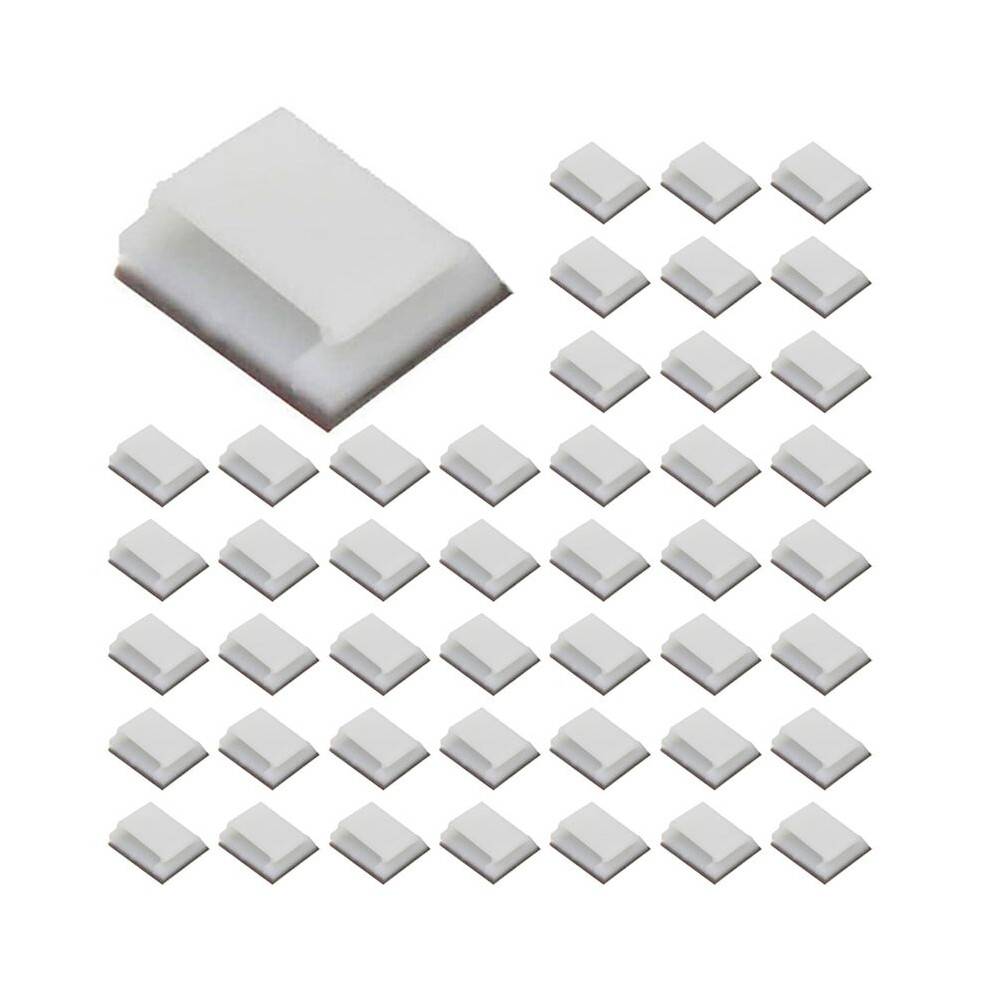 Self-Adhesive LED Strip Light Mounting Brackets and Clips,LED Light Strip Clips,LED Strip Light Holder (1000-PACK White)