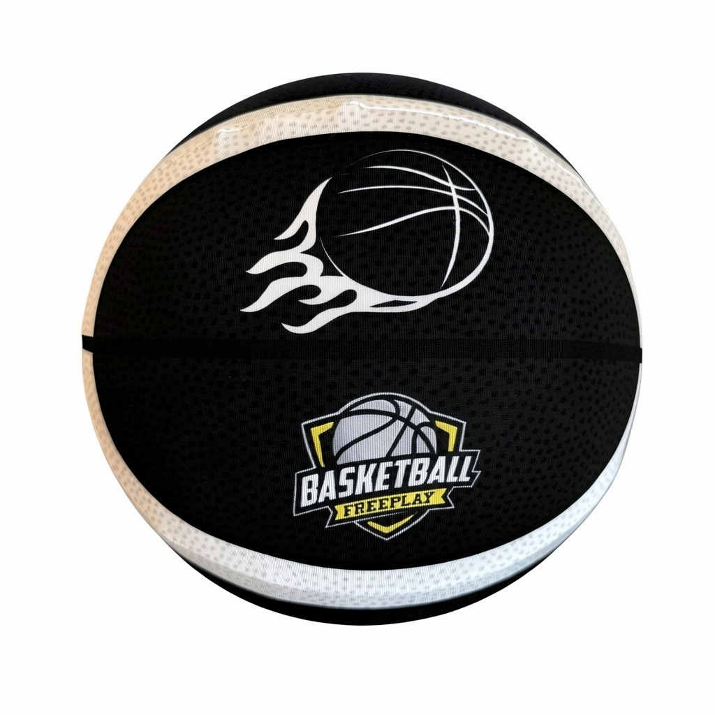 Støjsvag Premium Silent Basketball Sort Skumbold Str.6.