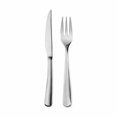 CASA Living Steakbestiksæt - 12 dele - 6 kuverter - Genanvendt stål - Blank