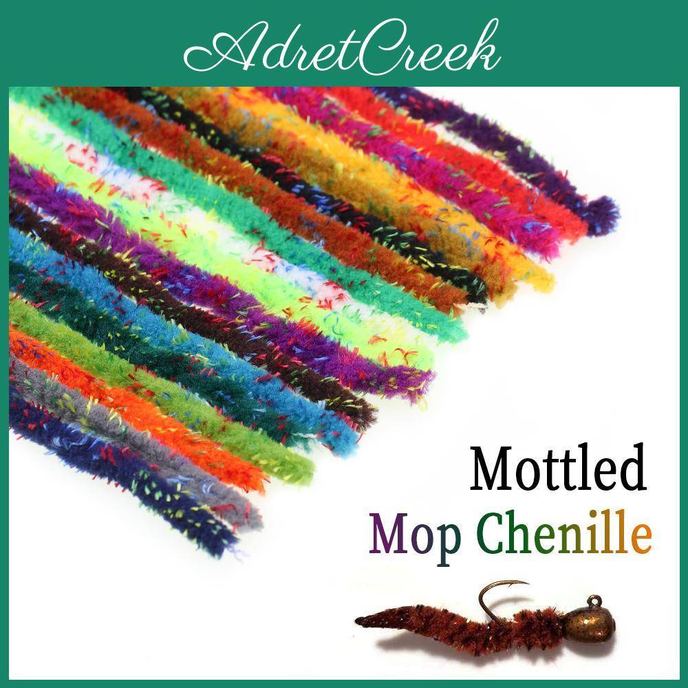67mm Tying Material 3mpack Fly Mottled Mop Chenille For Stone Flies Emerging Caddis Nymphs Larvae Woolly Bugger chartreuse