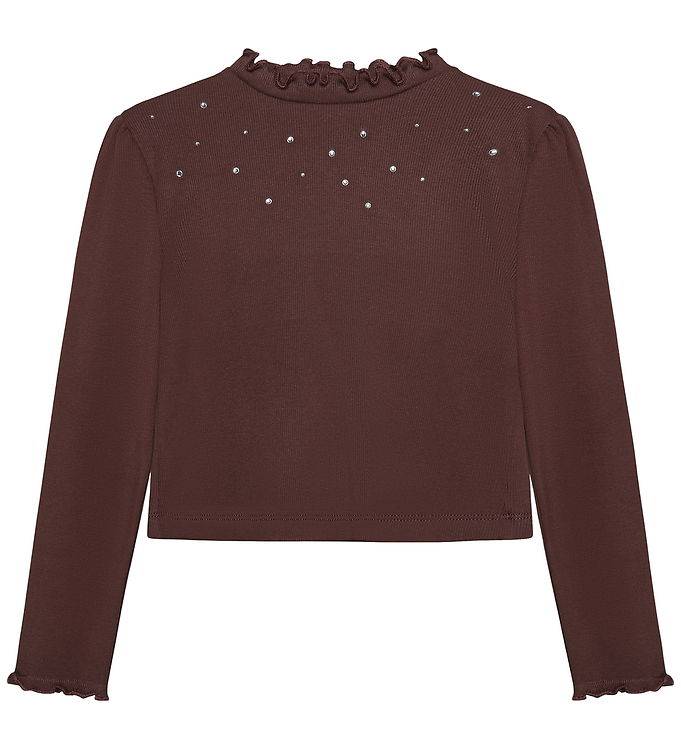 Minymo Bluse - Rib - Huckleberry - Minymo - 10 år (140) - Bluse