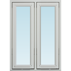 Svenska Fönster SF vridfönster  880x1080mm 2-luft, insida trä utsida trä, 3-glas  (9x11)