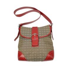 Coach Pre-owned, Vintage , Dame, Beige, ONE SIZE, Uld, Brugt Signatur Lærred Skuldertaske
