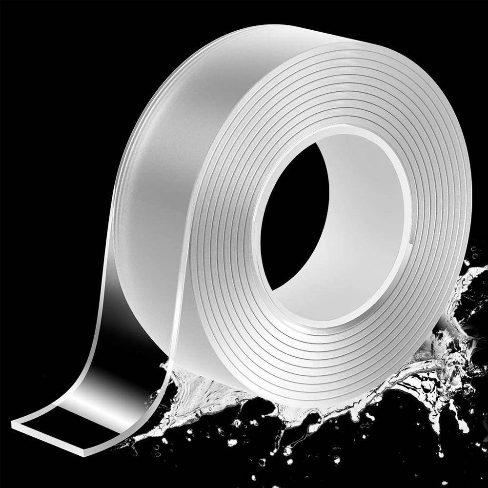 1-10m Ultrastark Dubbelsidig Självhäftande Nanotejp Transparent Avtagbar Vattentät Extra Stark Klibbig Tejp Kraftig Dubbelsidig Tejp 20mm&1M&1mm