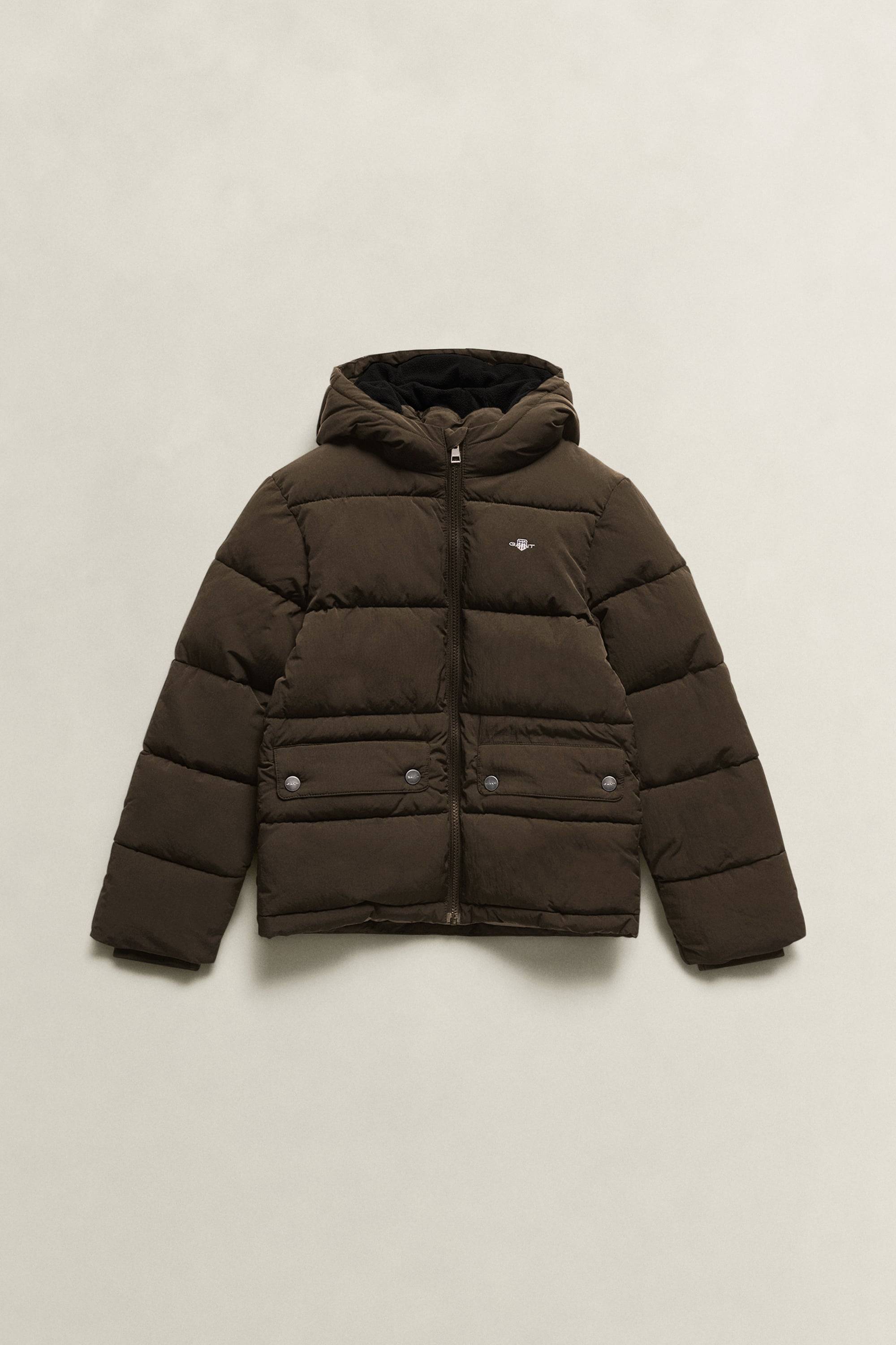 GANT Teenagere Teen Boys quiltet jakke (134) SHADOW Brun