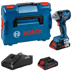 Bosch Professional GDS 18V-320 C Slagnøgle med 4,0Ah ProCORE batteri, hurtiglader og L-BOXX 136