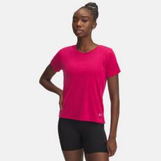 Under Armour Launch Camo Women's Short Sleeve Shaded Fuchsia / Reflective XL