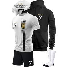 IIIII20Fo7IIIII Fussball Deutschland Trikot Em 2024 Kinder mit eigenem Namen personalisiert - Jungen National Fußball Kind Trikots - Jungs Fanartikel deutsche Nationalmannschaft ZT5