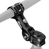 toptrek Cykelstyre stam, styrehöjning cykel 31,8 mm, 130 mm cykelstyre aluminium, styrstam justerbar ± 60° justerbar, cykelstyre upphöjning sexkantig håldesign för MTB, vägcykel