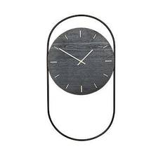 Andersen Furniture - A -Wall Clock - Black With Black Metal Ring