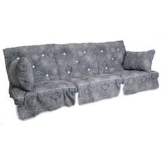 Hammockdynset låg rygg mandala grå