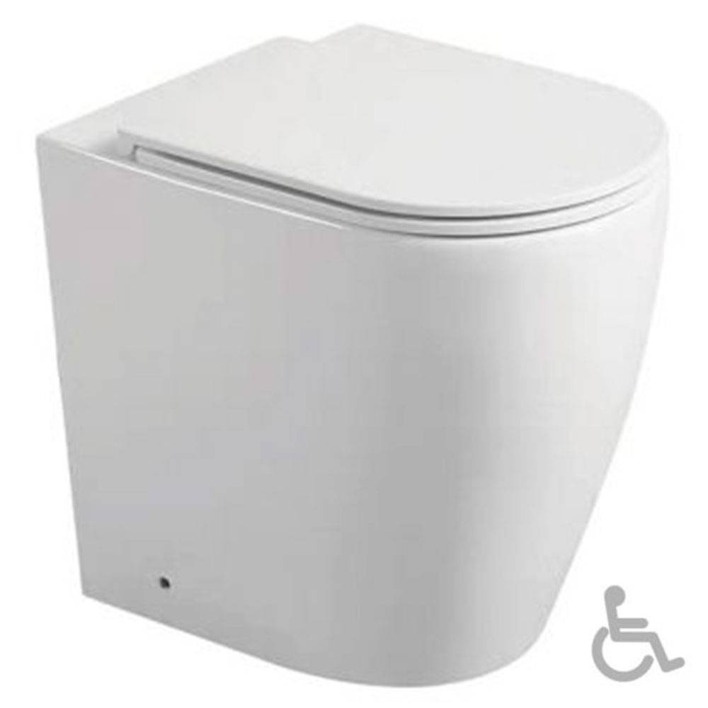 Bathco Handikappanpassad Toalett Okinawa Vit Blank
