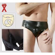 Latex Herren-Slip mit Analplug