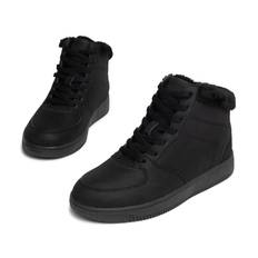 Lejon - Svarta Bailey - Varmfodrade höga sneakers - Storlek 37 - Bekväma