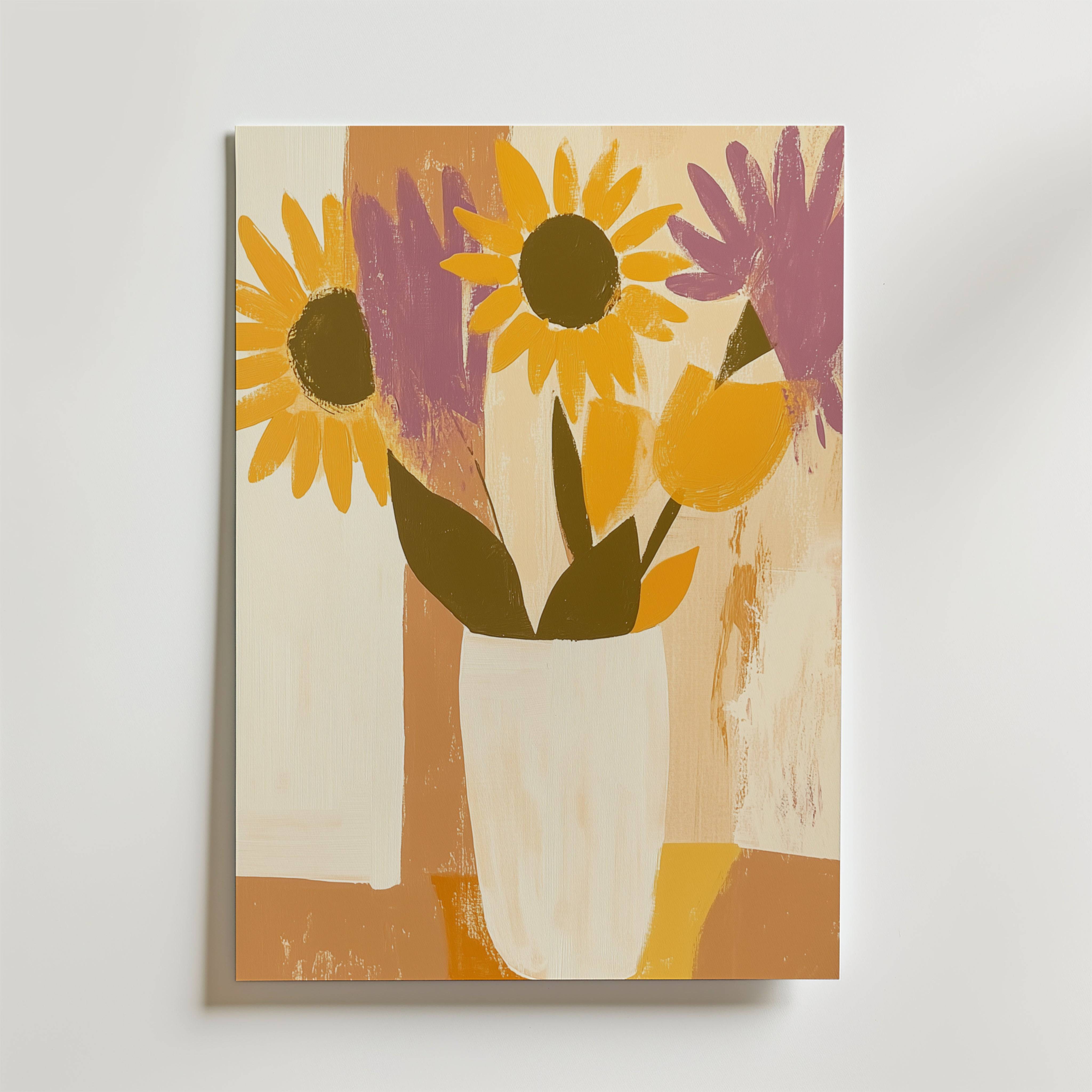 Pink Rose Bouquet Poster - Premium Canvas 30x40 cm