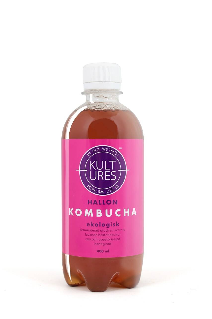 Hallon Kombucha 400ml