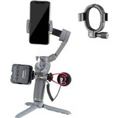 Uurig dubbla kallskosfäste adapter för dji osmo mobile 3 tillbehör snabbkopplingsmikrofonljus expansionsexpanderhållare