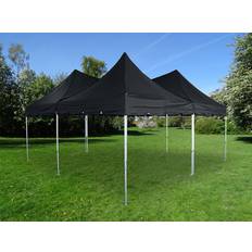 Snabbtält Depåtält Easy-up tält Eventtält Partytält FleXtents PRO Peak Pagoda 6x6m, Svart