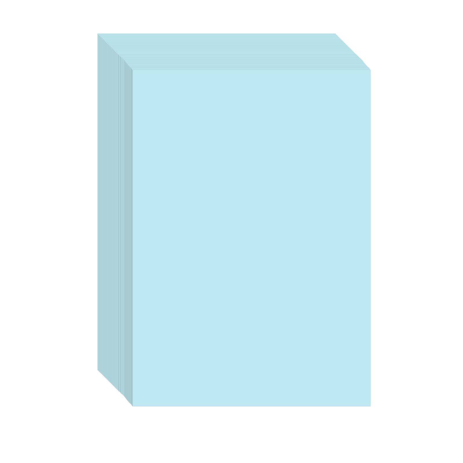 100 ark A4 färg kopieringspapper 210x297mm/8,3x11,7in skrivarpapper 70GSM för kopia utskrift Skriva single color ljusblå färg