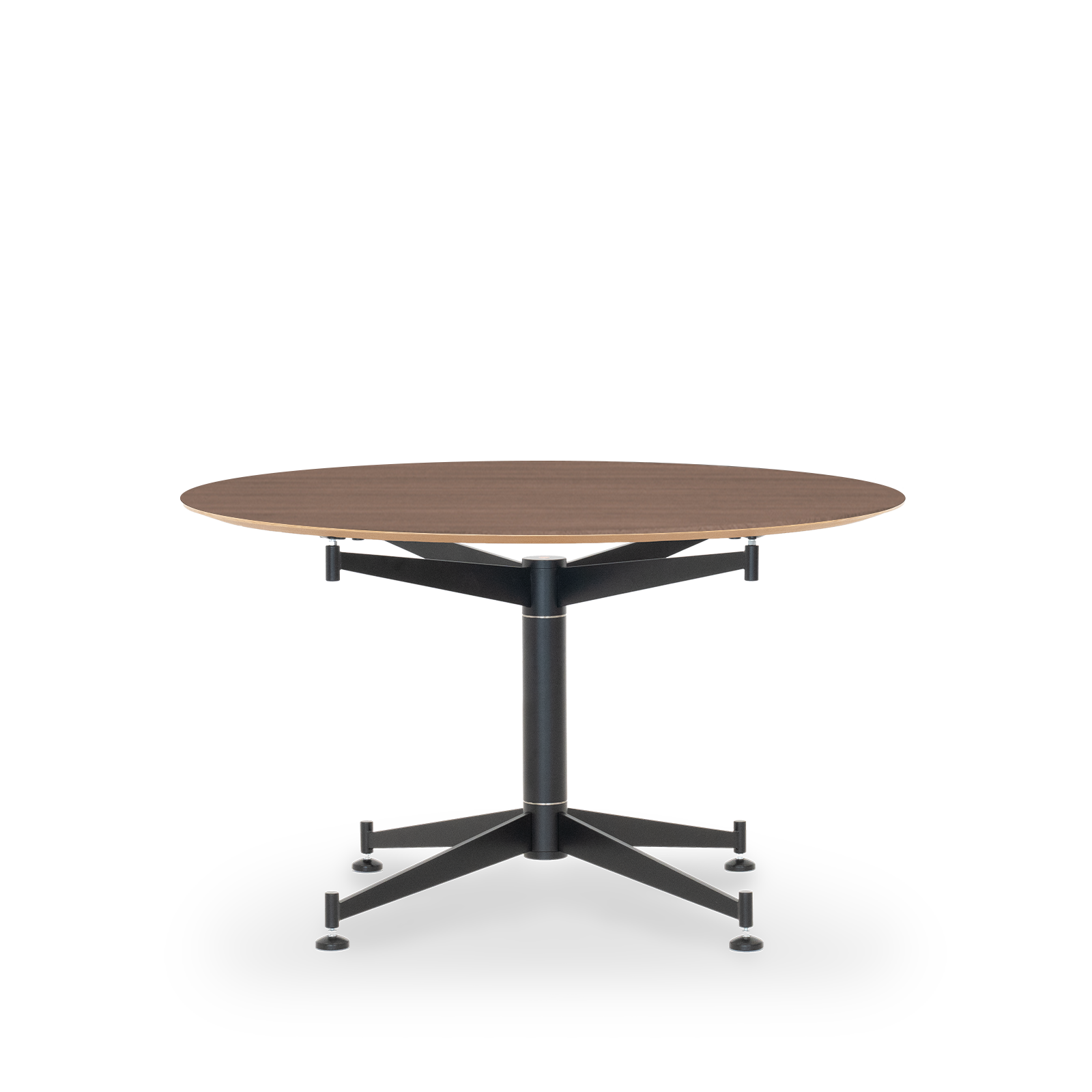 Star Table / Veneer B2B - 73-75 / Ø128 Veneer / Matte dark stained Black