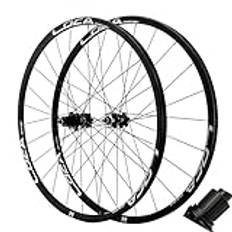 MTB-hjulsats 24/26/27,5/29 tum, mountainbike med bred fälg hjulsats fram &Amp; Bakhjul med nav 5 spärrhakar cykelhjulset