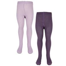 Minymo Strumpbyxor - 2-Pack - Rib - Very Grape - Minymo - 128/134 - Strumpbyxor