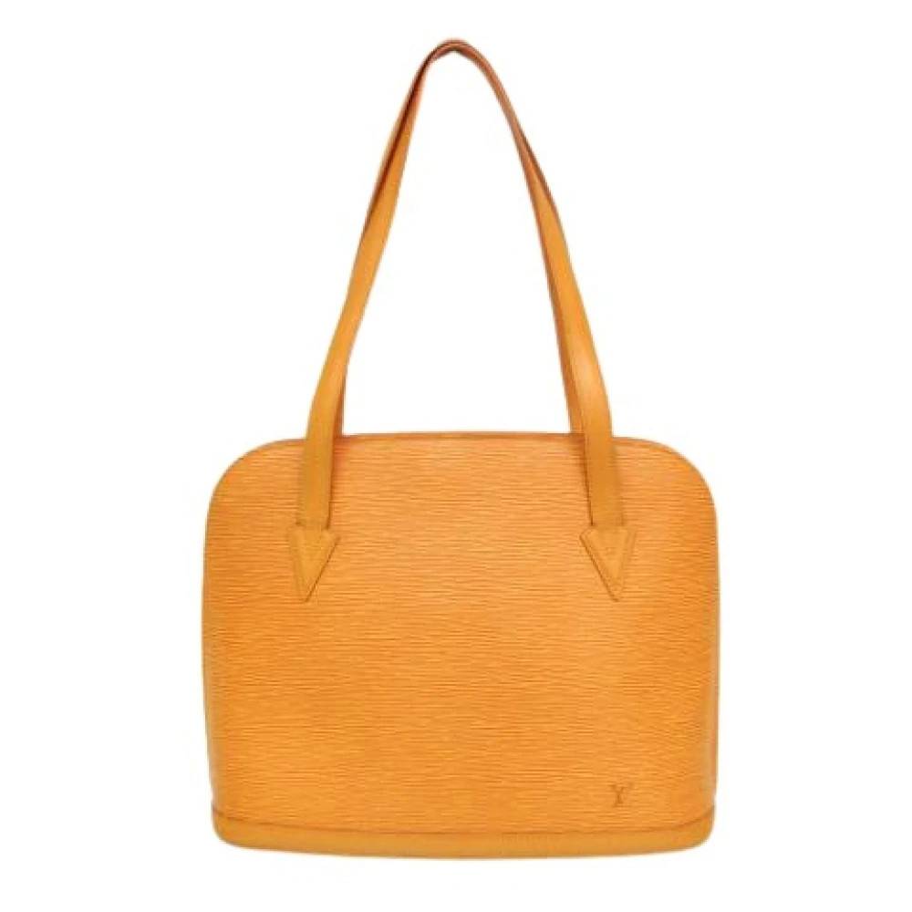 Louis Vuitton Vintage Pre-owned Lussac M52289 Skuldertaske - Vintage - Dame - Gul - ONE SIZE - Uld