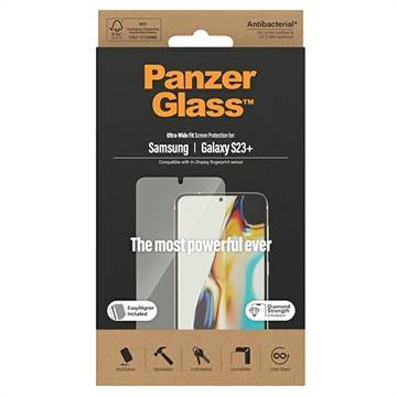 PanzerGlass Ultra-Wide Fit Samsung Galaxy S23+ 5G Skærmbeskyttelse (Open Box - Fantastisk stand)