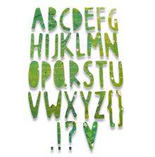 Sizzix Thinlits Die - Paper Cuts Alphabet UTGÅENDE